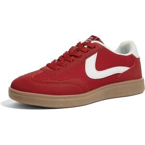 🆕Women's  Red Retro Fashion Sneakers Classic Casual Walking Comfort Skate Shoes